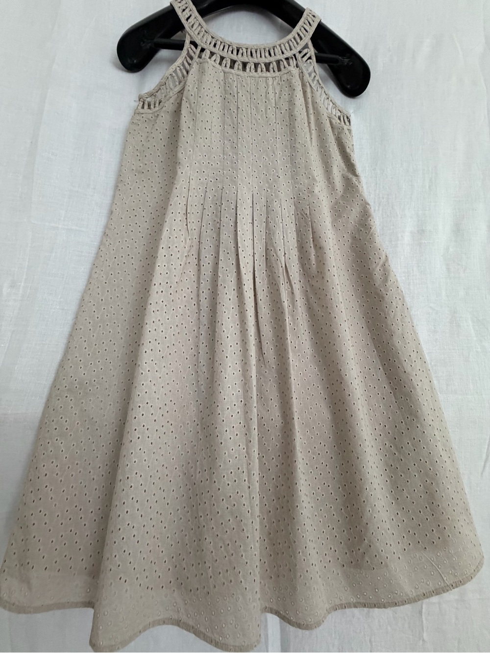 Cynthia Steffe Beige Eyelet Shift Dress